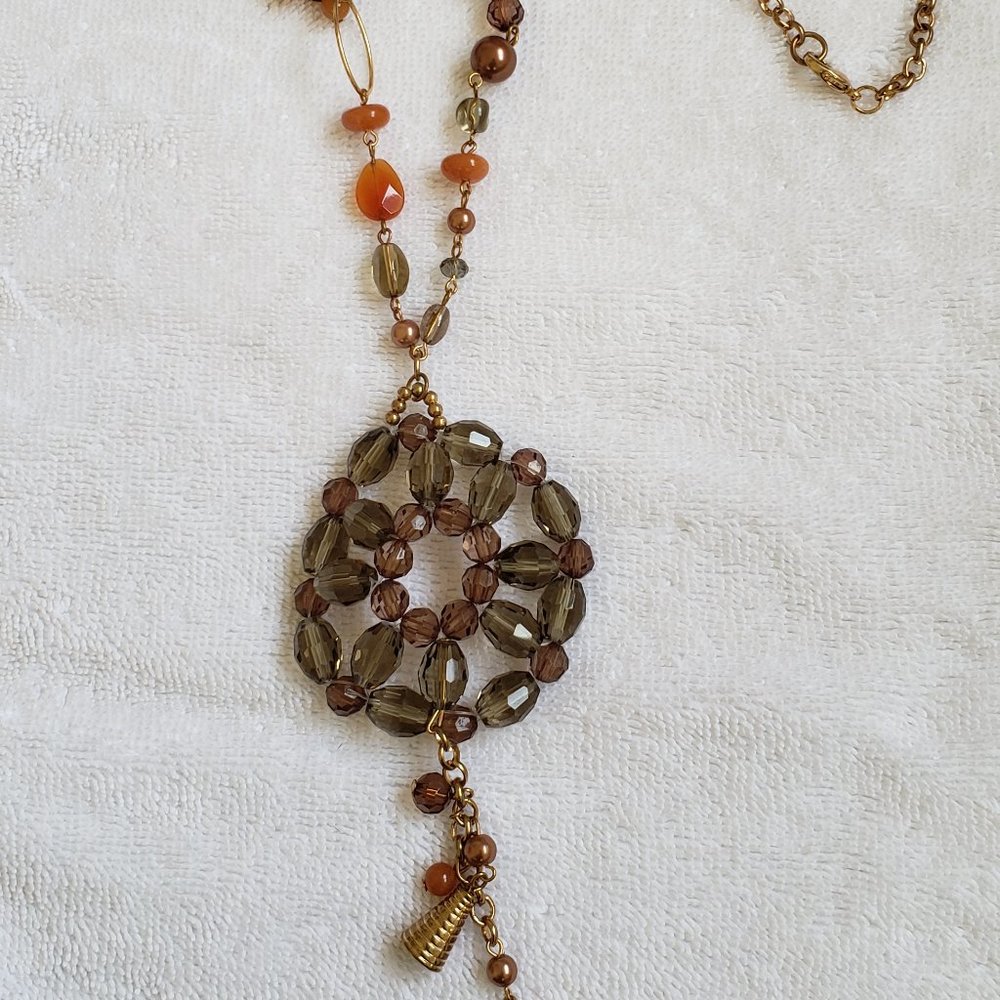 Long Beaded Necklace Retro-style